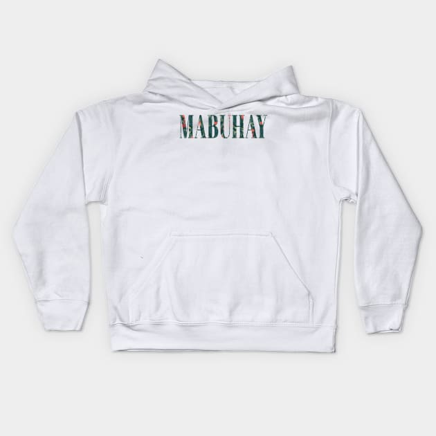 Mabuhay Floral Kids Hoodie by Mabuhay Clothing